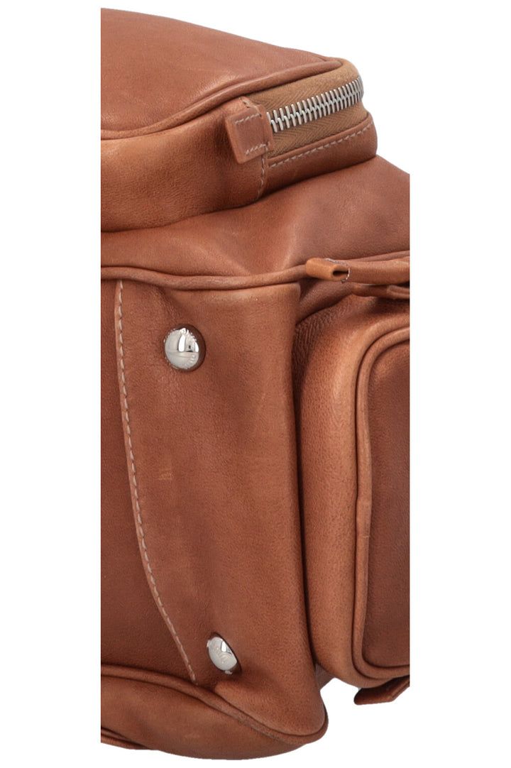 MIUMIU Pocket Tote Bag Distressed Brown
