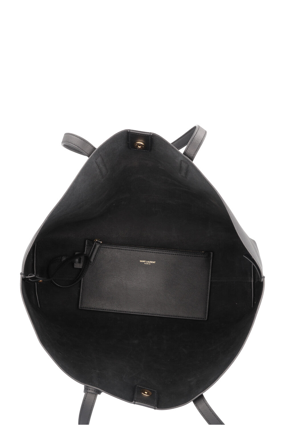 SAINT LAURENT Sac Shopping EW Cuir Noir