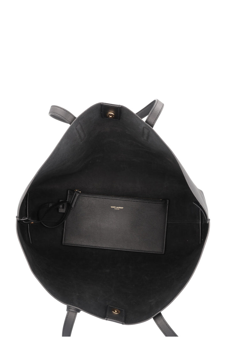 SAINT LAURENT Sac Shopping EW Cuir Noir