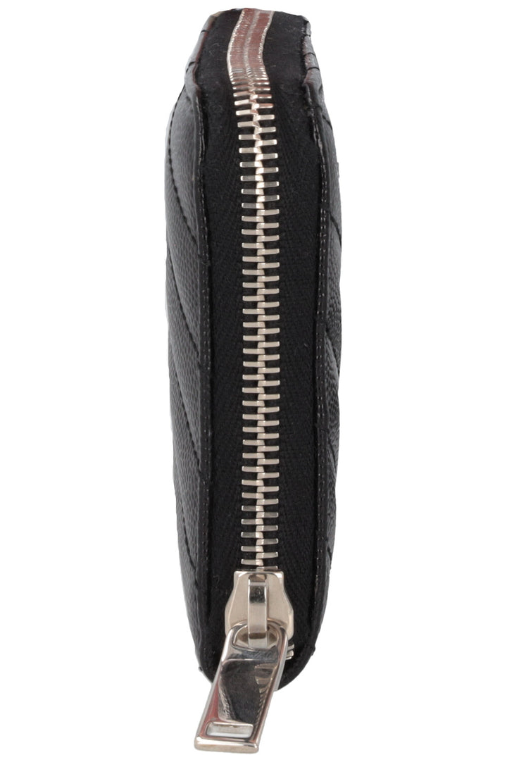 SAINT LAURENT Cassandre Matelassé Wallet Black
