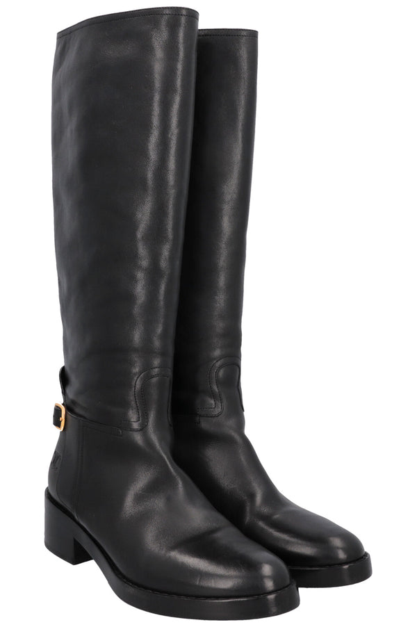 Bottes hautes à boucles CELINE noires