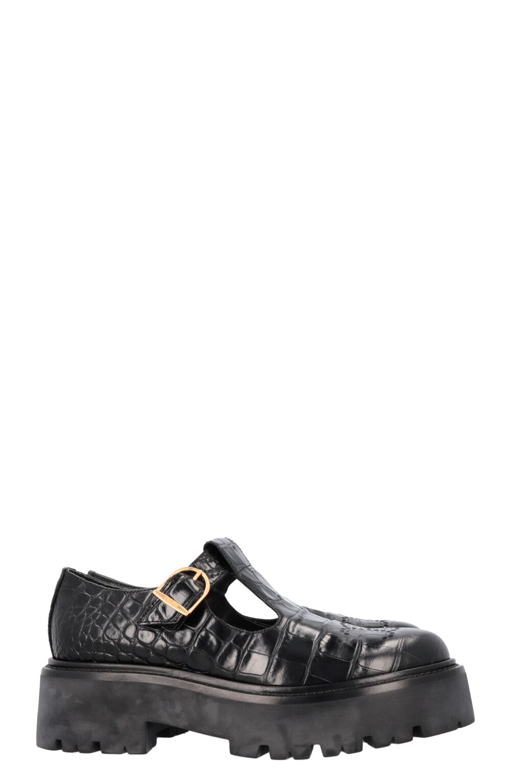 CELINE Bulky Triomphe Perforated Croc Embossed Babies – REAWAKE