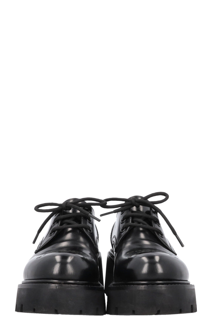 CELINE Perforated Platform Rangers Derby Black