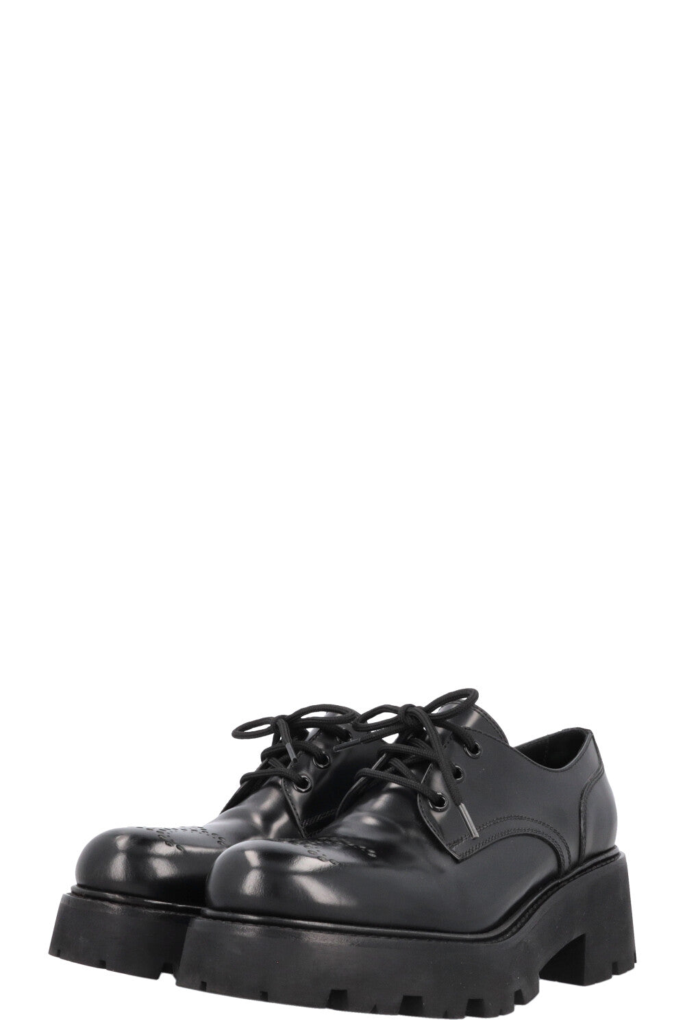 CELINE Perforated Platform Rangers Derby Black