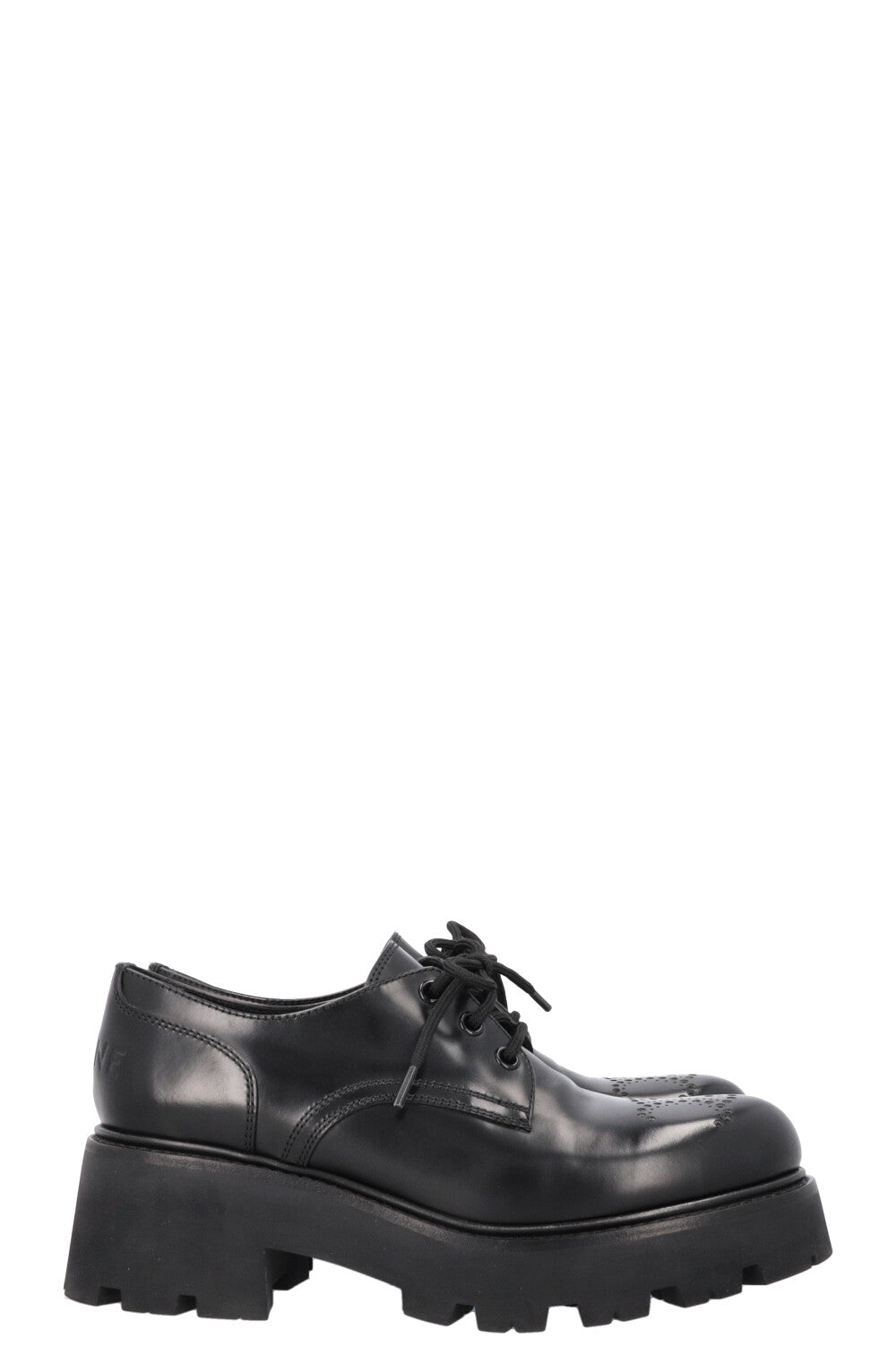 CELINE Perforated Platform Rangers Derby Black