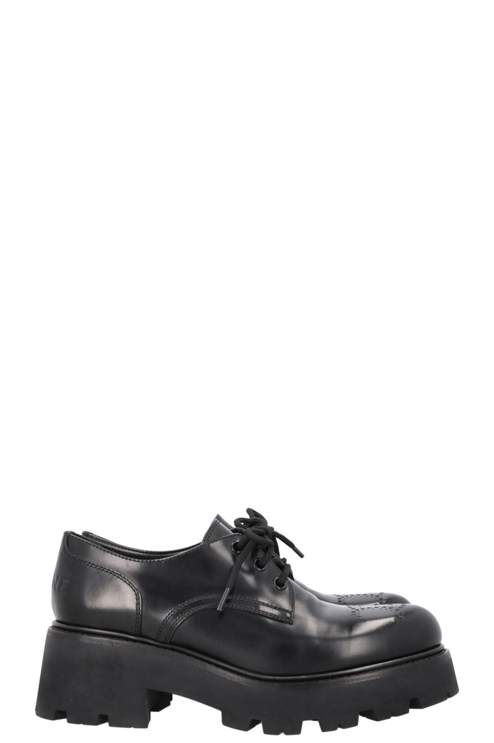 CELINE Perforated Platform Rangers Derby Black