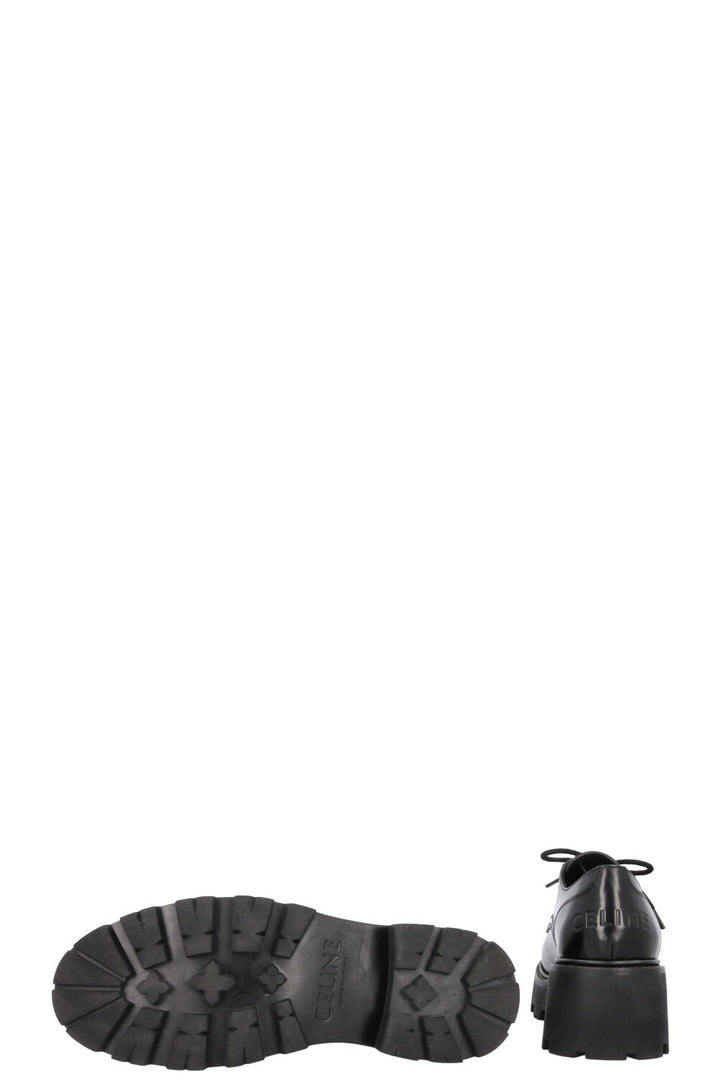 CELINE Perforated Platform Rangers Derby Black