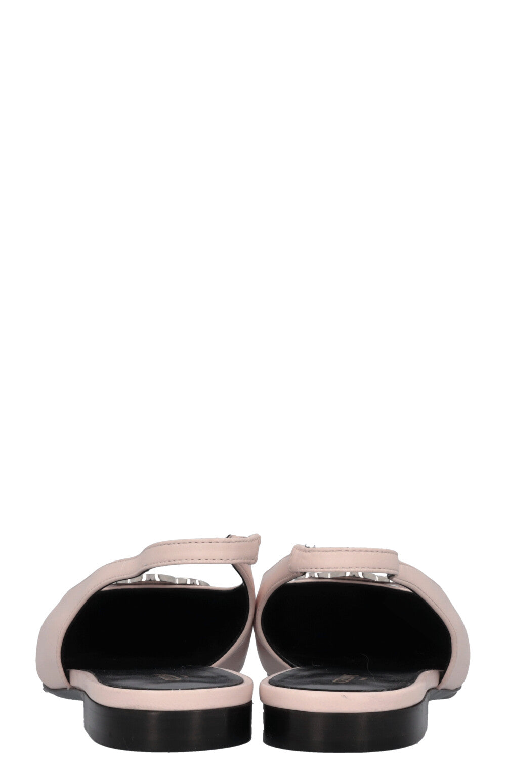 CELINE Alma Triomphe Slingback Flats Leather Rosa