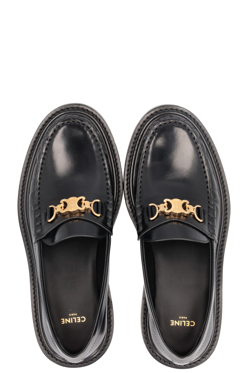 CELINE Triomphe Loafers Black