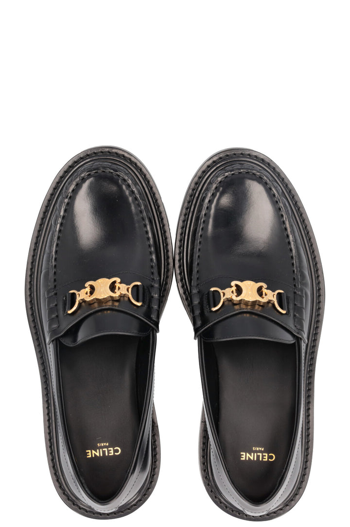 CELINE Triomphe Loafers Black