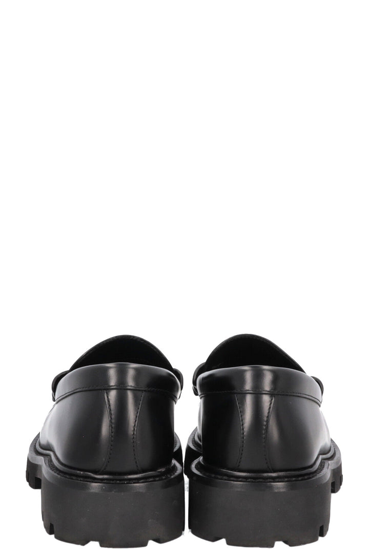 CELINE Margaret Fringed Triomph Mocassins Noir