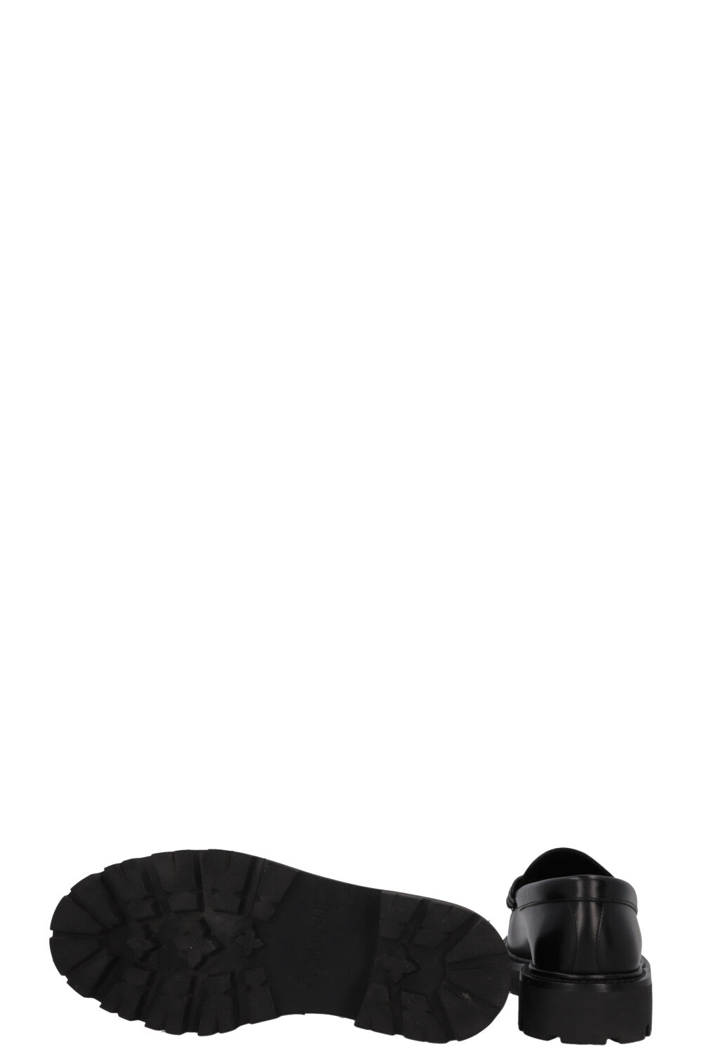 CELINE Margaret Fringed Triomph Mocassins Noir