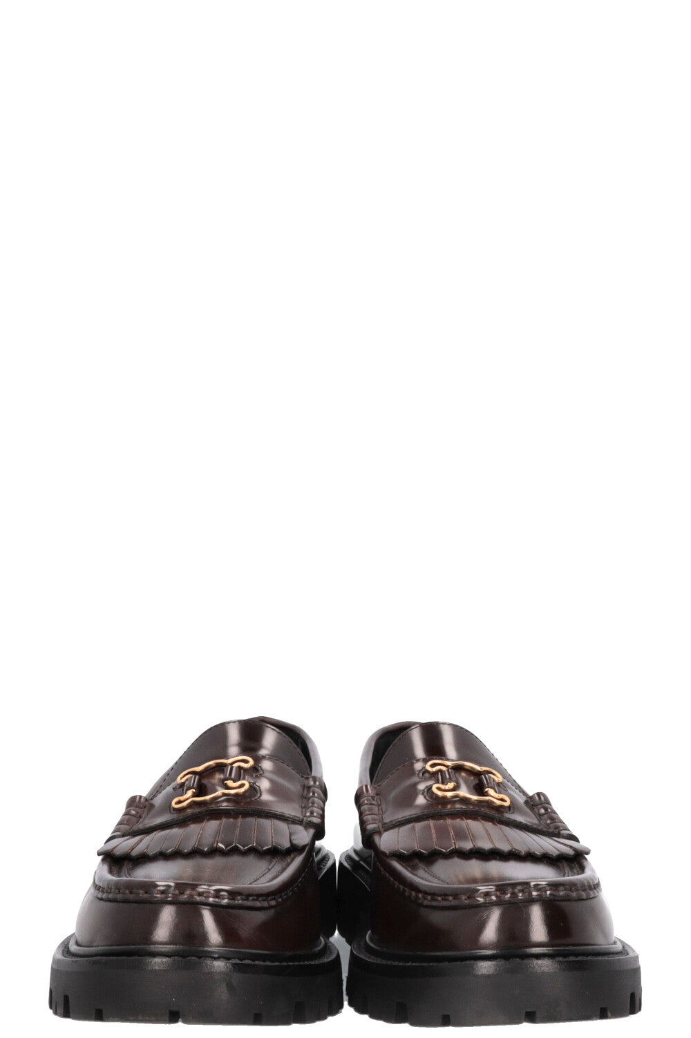 Mocassins CELINE Margaret Shadow Triomphe Marron