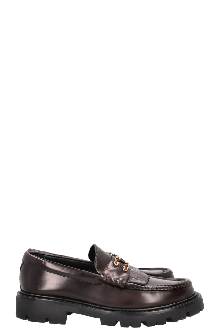 Mocassins CELINE Margaret Shadow Triomphe Marron