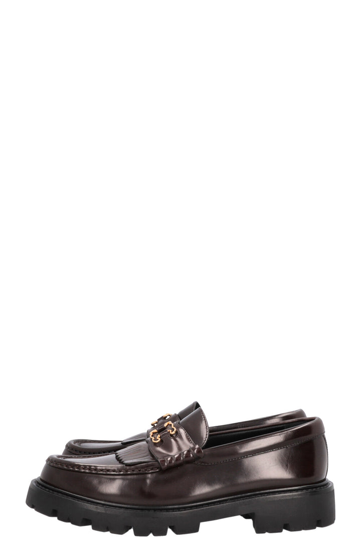 Mocassins CELINE Margaret Shadow Triomphe Marron