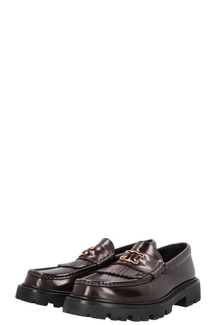 Mocassins CELINE Margaret Shadow Triomphe Marron