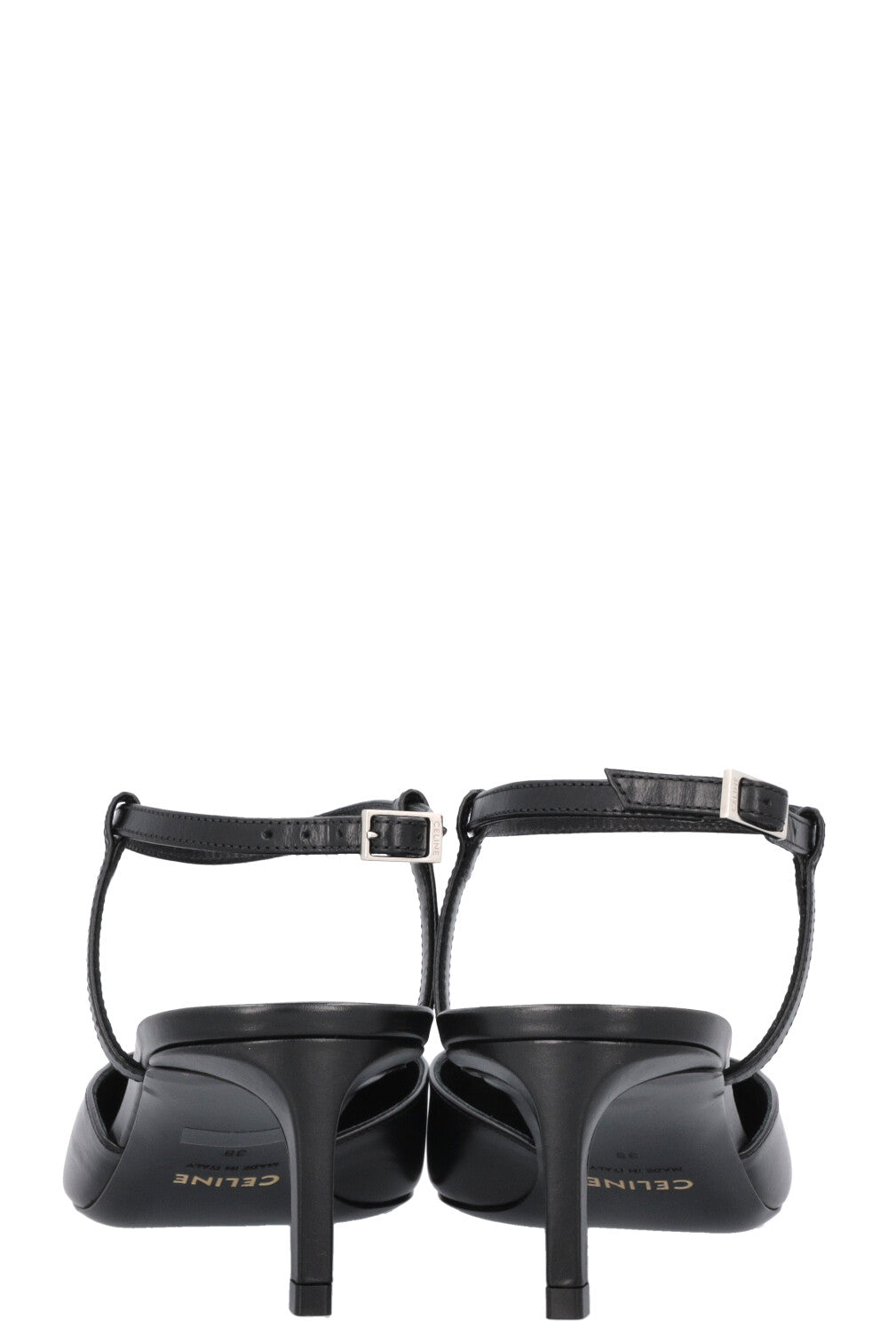 CELINE Heels Leather Black