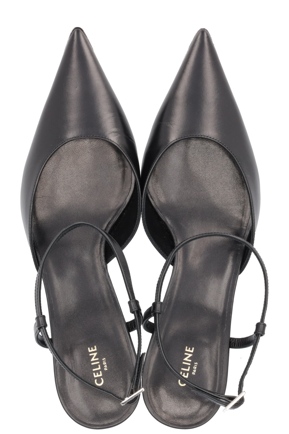 CELINE Heels Leather Black