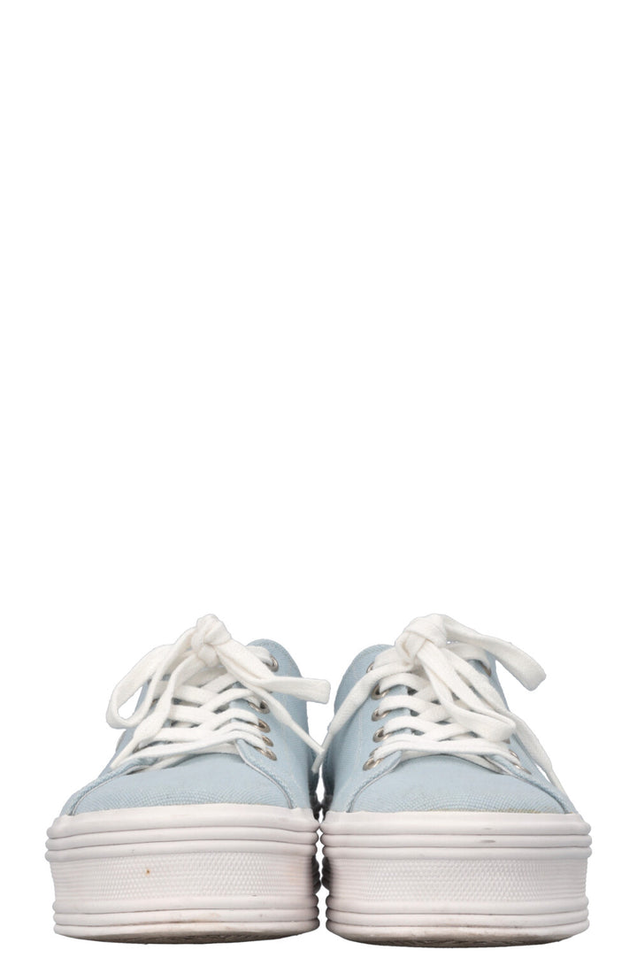 CELINE Triomphe Sneakers Canvas Blue White