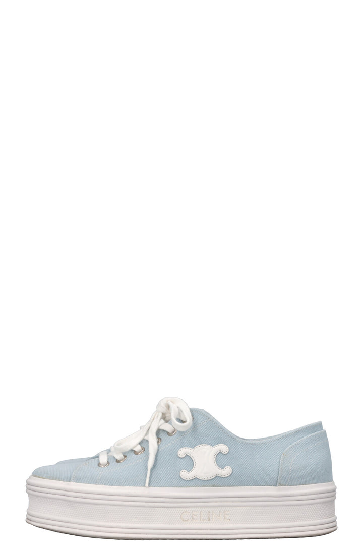 CELINE Triomphe Sneakers Canvas Blue White