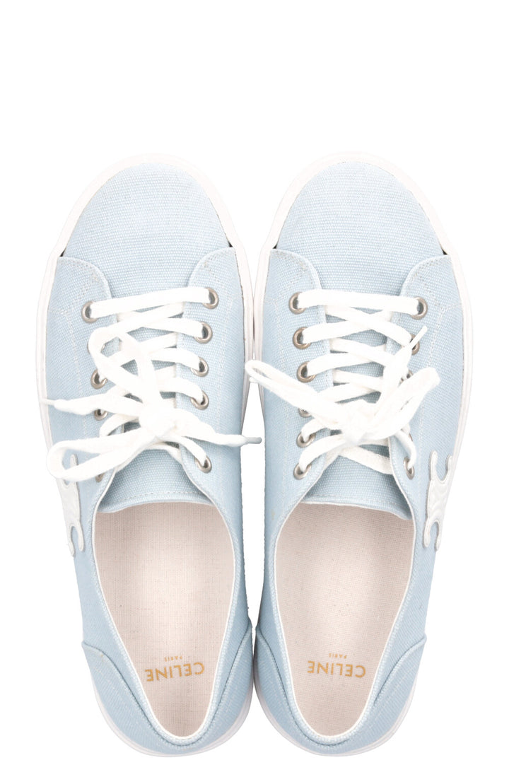 CELINE Triomphe Sneakers Canvas Blue White