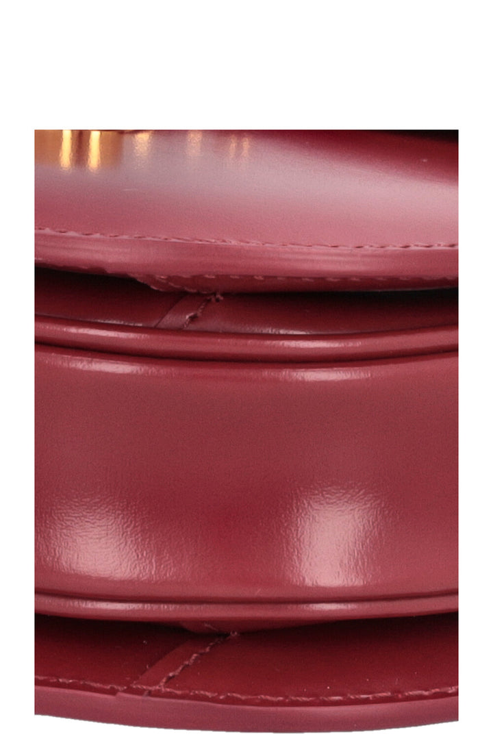 CELINE Clea Triomphe Crossbody Bag Red