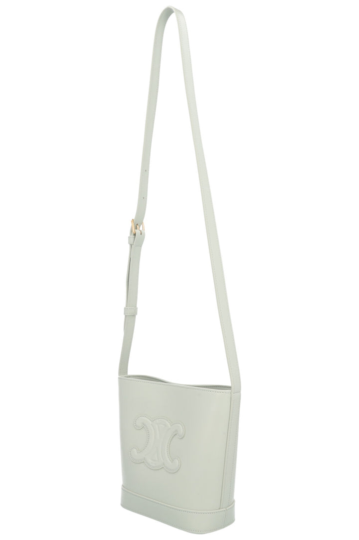 CELINE Mini Triomphe Bucket Bag Mint