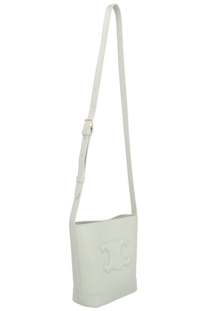 CELINE Mini Triomphe Bucket Bag Mint