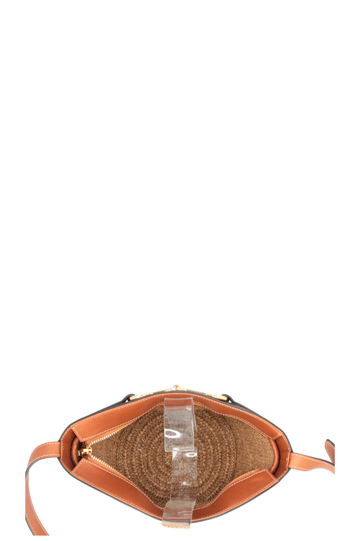 CELINE Crecy Bucket Bag Raffia