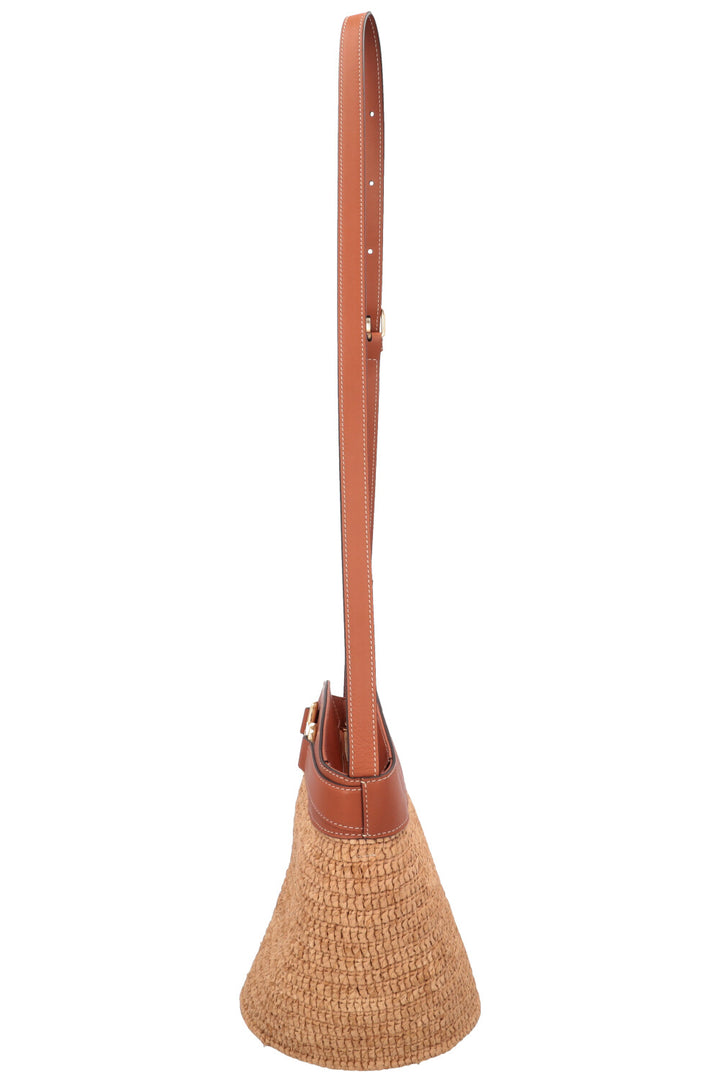 CELINE Crecy Bucket Bag Raffia
