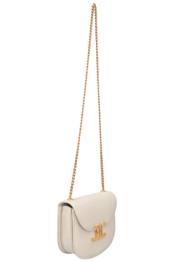 CELINE Chain Besace Triomphe Bag Ivory