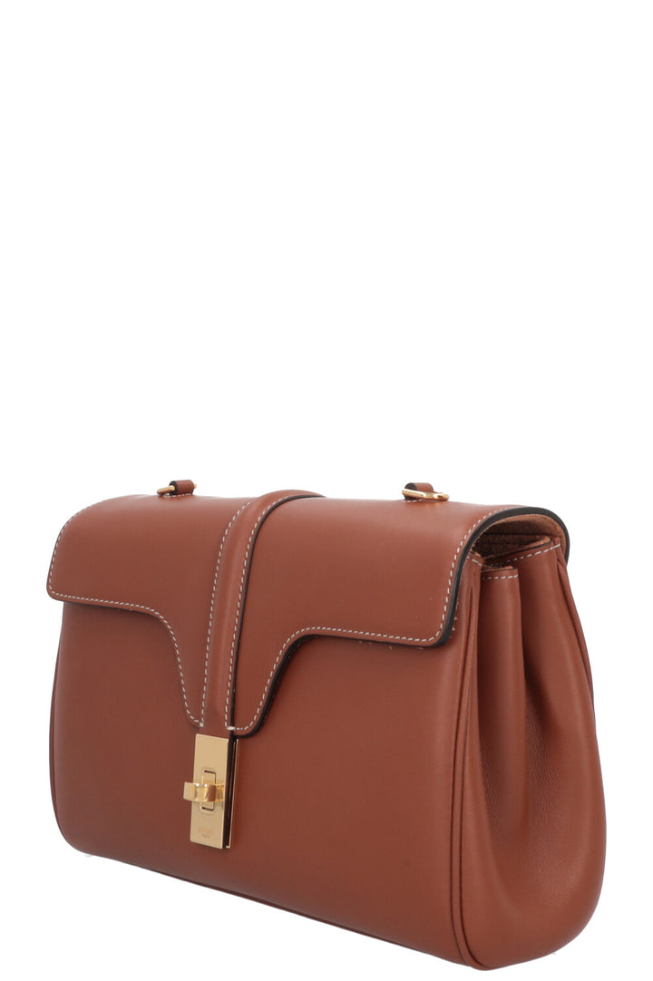 Sac bandoulière souple CELINE 16 Congac