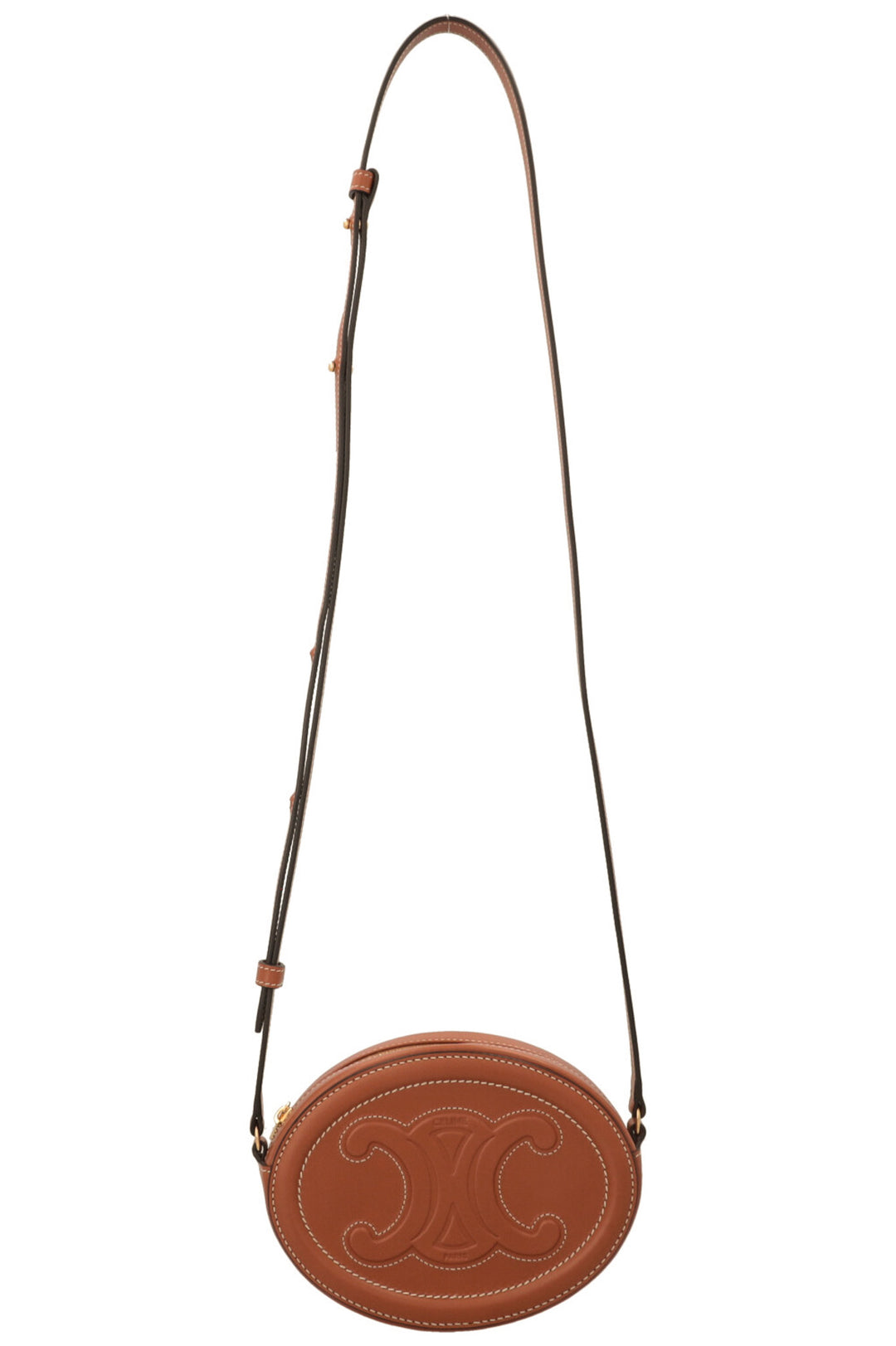 CELINE Oval Triomphe Bag Brown