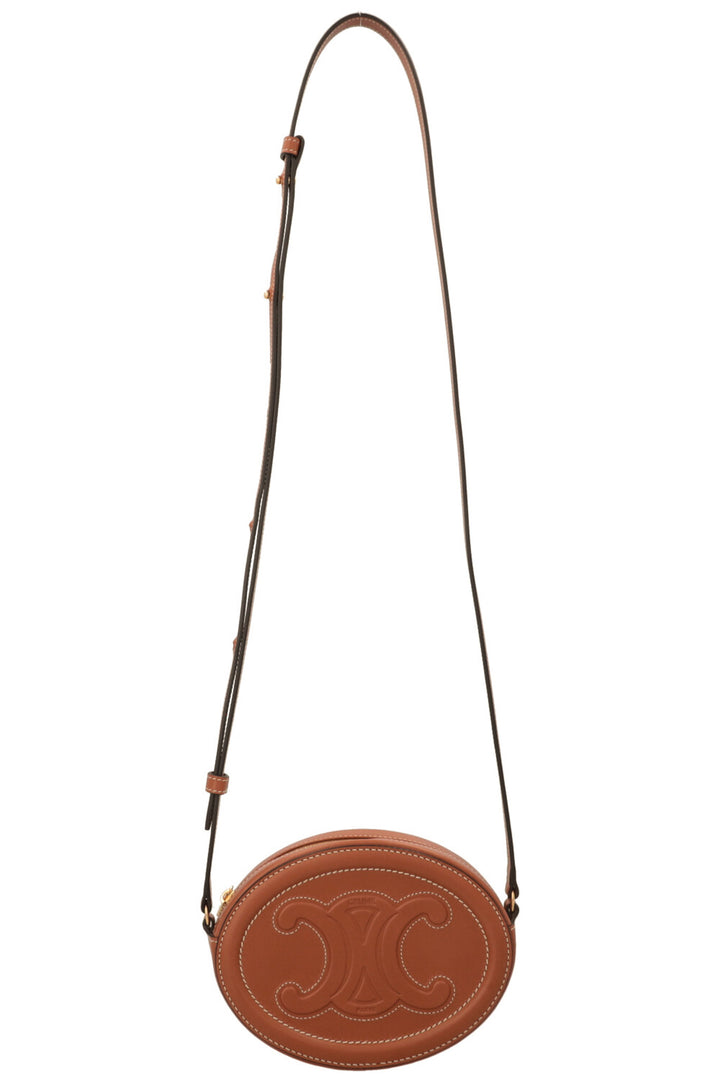 CELINE Oval Triomphe Bag Brown