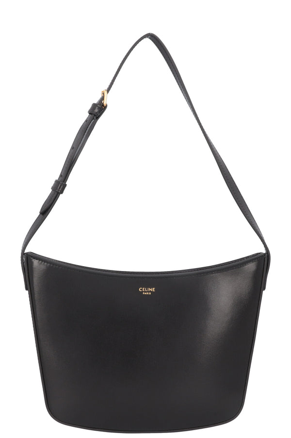 CELINE Croque Bag Leather Black
