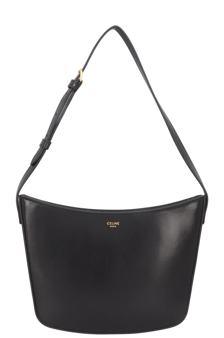 CELINE Croque Bag Leather Black