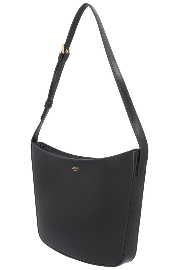 CELINE Croque Bag Leather Black