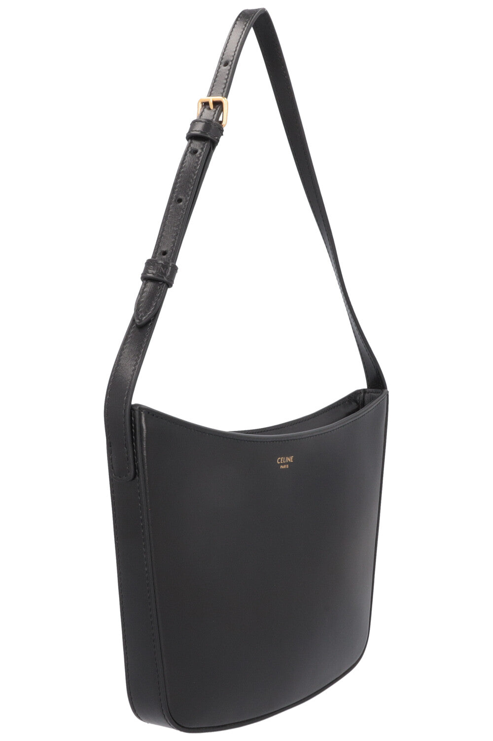 CELINE Croque Bag Leather Black