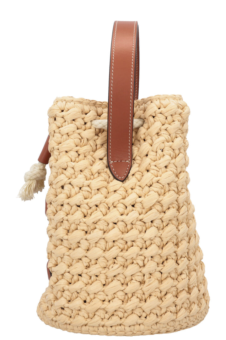 CELINE Triomphe Bucket Bag Raffia