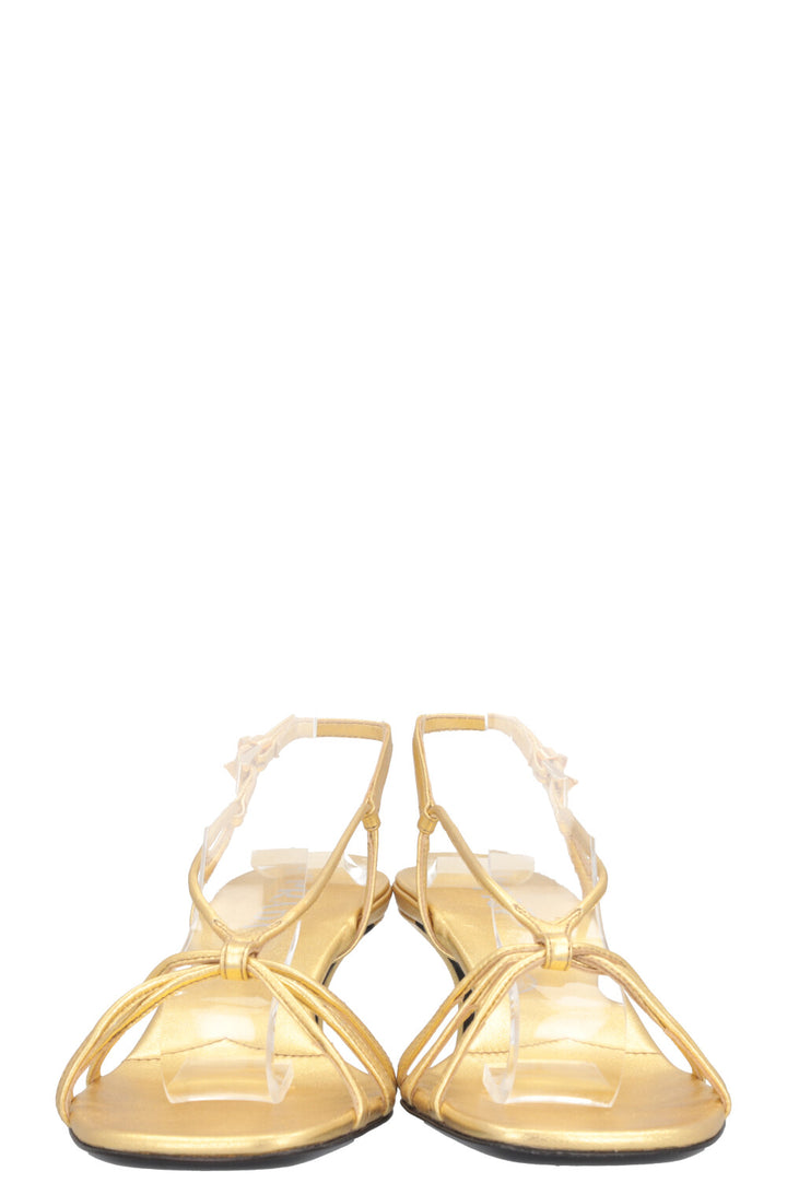 PRADA Heels Leather Gold