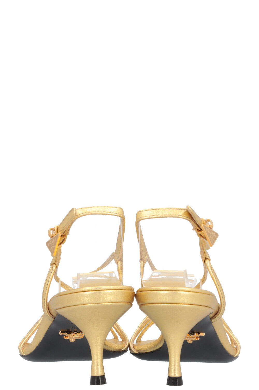 PRADA Heels Leather Gold