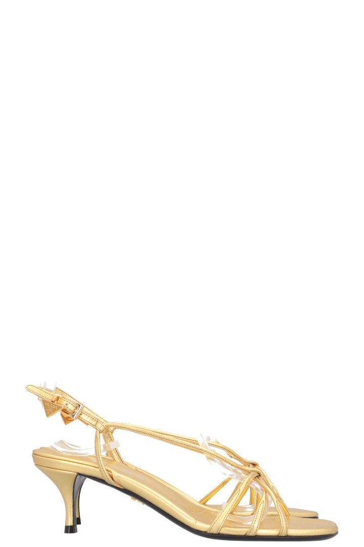 PRADA Heels Leather Gold