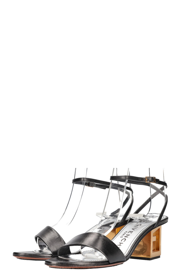 GIVENCHY Triangle Strappy Sandals Leather