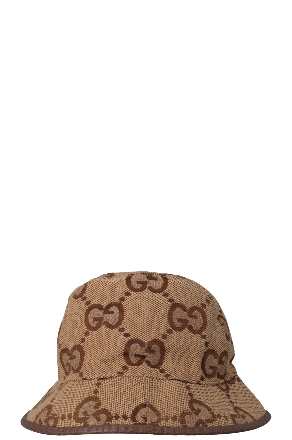 GUCCI Jumbo GG Canvas Bucket Hat Camel