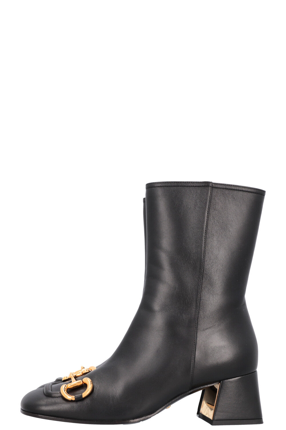 GUCCI Horsebit Ankle Boots Black