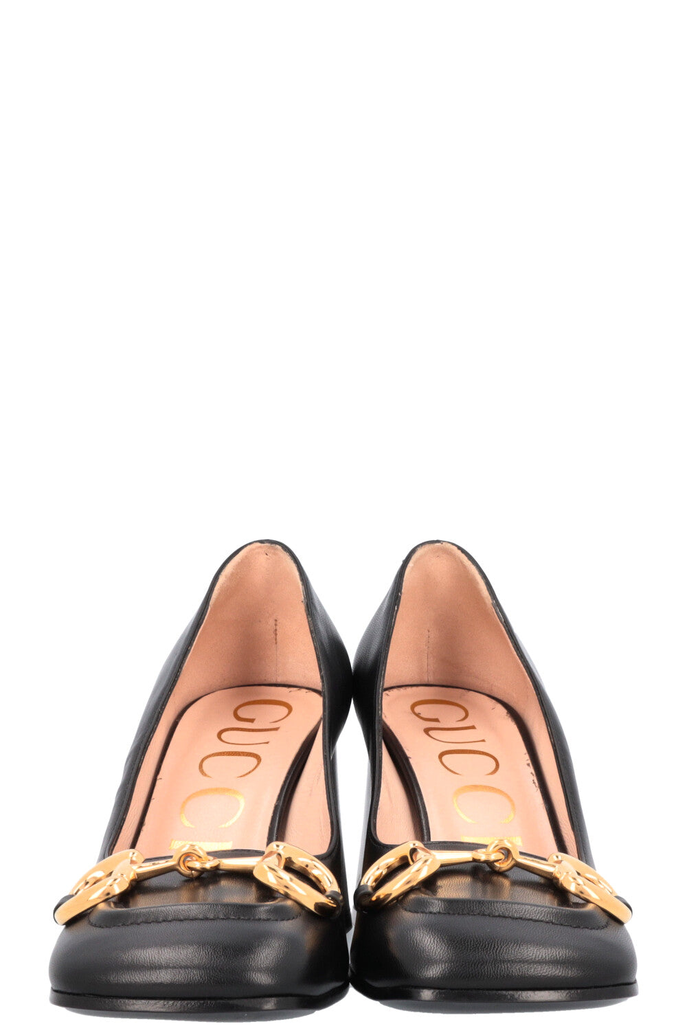 GUCCI Escarpins à talon bloc Horsebit Noir