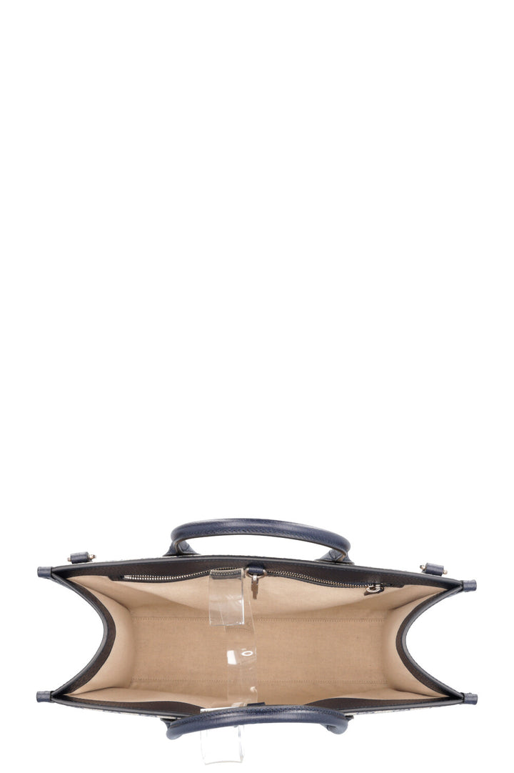 Sac cabas moyen GUCCI Supreme GG Bleu