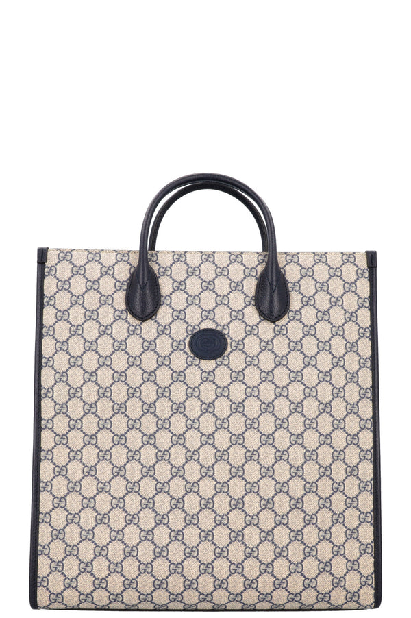 GUCCI Supreme GG Medium Tote Bag Blue
