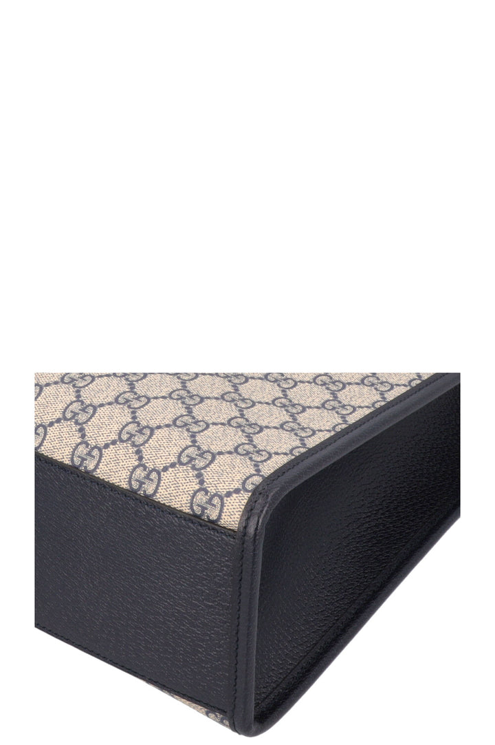 Sac cabas moyen GUCCI Supreme GG Bleu