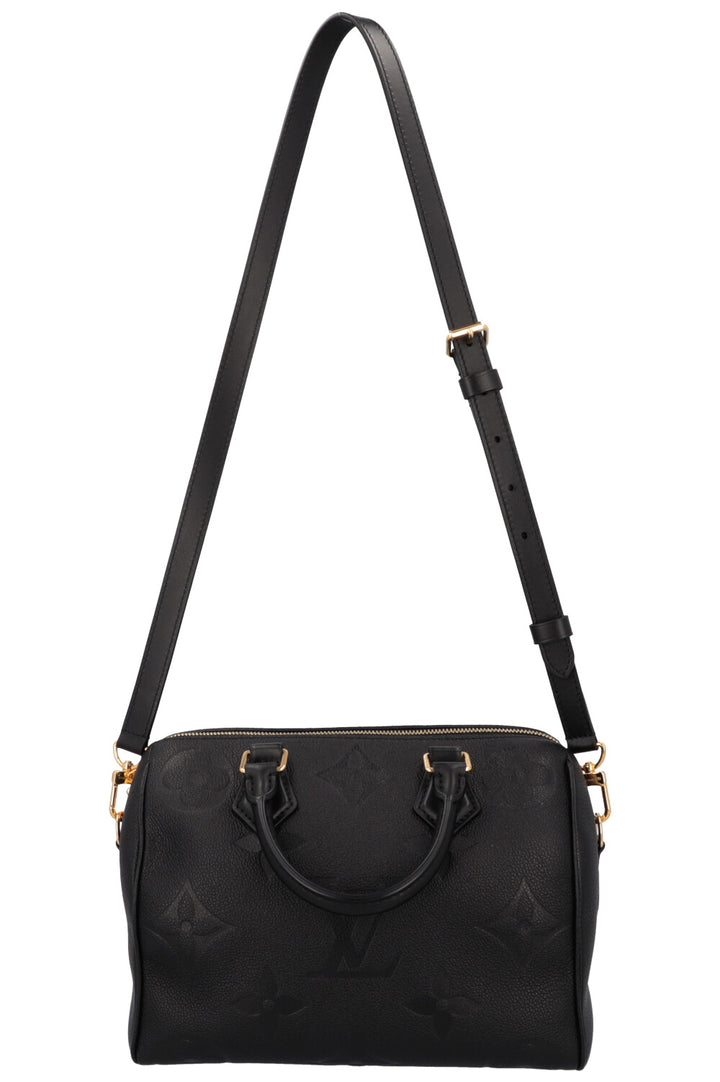 LOUIS VUITTON Speedy 25 Bandoulière MNG Empreinte Noir